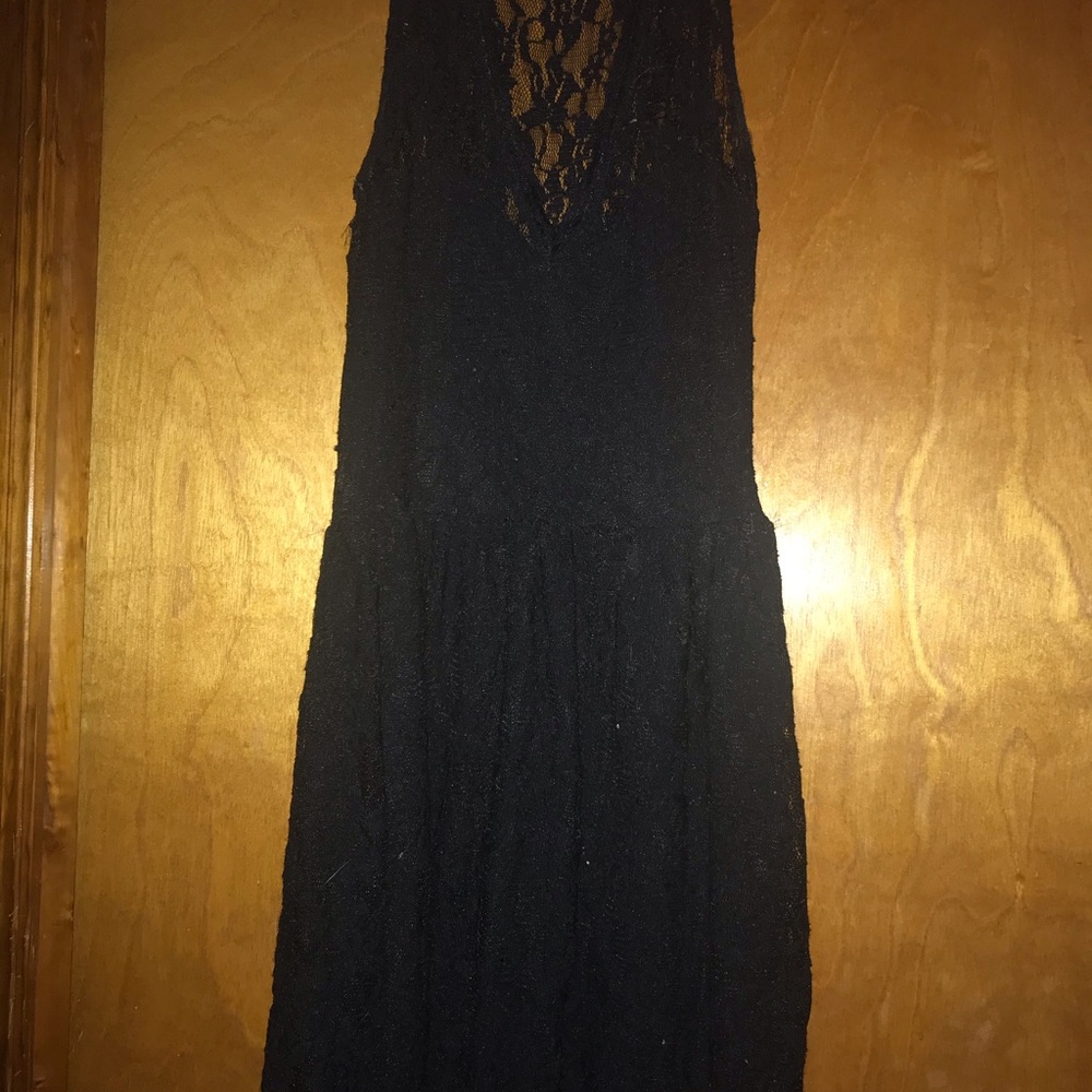 Black lace dress